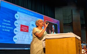 नेक्स्ट जेन जीएसटी सुधारों से पश्चिम बंगाल की अर्थव्यवस्था को नई ताकत मिलेगी : निर्मला सीतारमण नेक्स्ट जेन जीएसटी सुधारों से पश्चिम बंगाल की अर्थव्यवस्था को नई ताकत मिलेगी : निर्मला सीतारमण