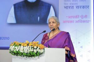  केंद्रीय वित्त मंत्री राष्ट्रव्यापी वित्तीय जागरूकता अभियान "आपकी पूंजी, आपका अधिकार" लॉन्च किया