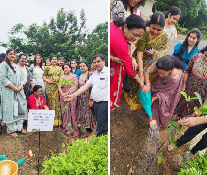 एक पेड़ माँ के नाम’’ अभियान के तहत जय हरीतिमा महिला समिति की सदस्यों ने रोपे कटहल और चम्पा के पौधे एक पेड़ माँ के नाम’’ अभियान के तहत जय हरीतिमा महिला समिति की सदस्यों ने रोपे कटहल और चम्पा के पौधे