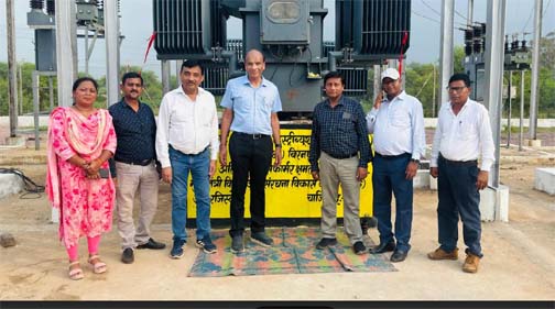 73 लाख रुपये की लागत वाले 3.15 एम.व्ही.ए. के नये पॉवर ट्रांसफार्मर को ईडी श्री सेलट ने किया चार्ज 73 लाख रुपये की लागत वाले 3.15 एम.व्ही.ए. के नये पॉवर ट्रांसफार्मर को ईडी श्री सेलट ने किया चार्ज