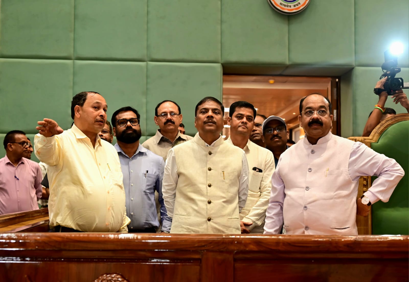 उप मुख्यमंत्री अरुण साव ने विधानसभा भवन के लोकार्पण की तैयारियों का किया निरीक्षण उप मुख्यमंत्री अरुण साव ने विधानसभा भवन के लोकार्पण की तैयारियों का किया निरीक्षण