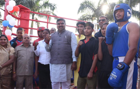 स्कूल शिक्षा मंत्री गजेन्द्र यादव ने नवनिर्मित बॉक्सिंग रिंग सेट एवं आर्चरी रेंज का किया शुभारंभ स्कूल शिक्षा मंत्री गजेन्द्र यादव ने नवनिर्मित बॉक्सिंग रिंग सेट एवं आर्चरी रेंज का किया शुभारंभ