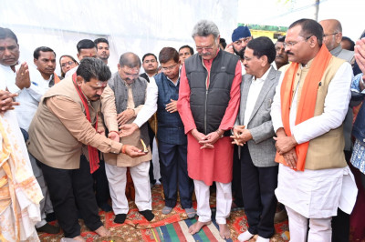 उप मुख्यमंत्री विजय शर्मा ने श्री पंचमुखी बूढ़ा महादेव मंदिर में कांवड़िया विश्राम गृह निर्माण का किया भूमिपूजन उप मुख्यमंत्री विजय शर्मा ने श्री पंचमुखी बूढ़ा महादेव मंदिर में कांवड़िया विश्राम गृह निर्माण का किया भूमिपूजन