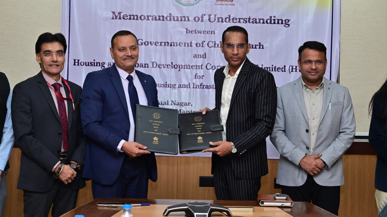 आवास और बुनियादी ढांचा विकास के लिए एम.ओ.यू. पर हस्ताक्षर आवास और बुनियादी ढांचा विकास के लिए एम.ओ.यू. पर हस्ताक्षर