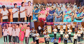 एक माह प्रशिक्षण के बाद बच्चों ने दिखाई प्रतिभा एक माह प्रशिक्षण के बाद बच्चों ने दिखाई प्रतिभा