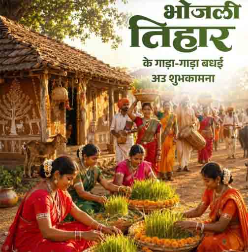 लोकपर्व भोजली तिहार पर वित्त मंत्री ओपी चौधरी ने प्रदेशवासियों को दी गाड़ा-गाड़ा बधाई लोकपर्व भोजली तिहार पर वित्त मंत्री ओपी चौधरी ने प्रदेशवासियों को दी गाड़ा-गाड़ा बधाई