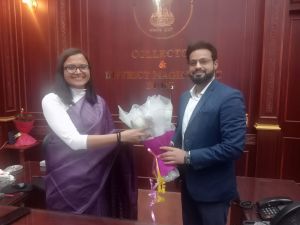  नव पदस्थ कलेक्टर ऋचा प्रकाश चौधरी ने पदभार ग्रहण किया 