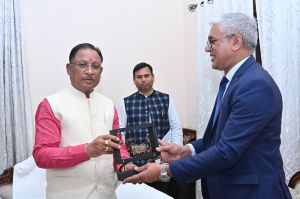  मुख्यमंत्री से एसईसीएल के सीएमडी डॉ प्रेम सागर मिश्रा ने की सौजन्य मुलाकात