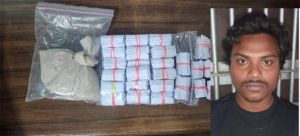  520 ब्राउन शुगर पुडिया के साथ एक आरोपी गिरफ्तार