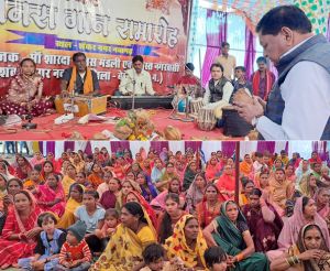 खाद्य मंत्री दयालदास बघेल नवागढ़ रामायण मानस गायन कार्यक्रम में हुए शामिल खाद्य मंत्री दयालदास बघेल नवागढ़ रामायण मानस गायन कार्यक्रम में हुए शामिल