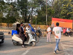 सड़क सुरक्षा माहः युवोदय स्वयं सेवकों द्वारा जागरूकता अभियान सड़क सुरक्षा माहः युवोदय स्वयं सेवकों द्वारा जागरूकता अभियान