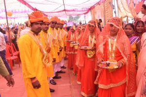 मुख्यमंत्री कन्या विवाह योजना अंतर्गत 55 जोड़ो का हुआ विवाह मुख्यमंत्री कन्या विवाह योजना अंतर्गत 55 जोड़ो का हुआ विवाह