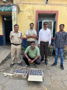 आबकारी विभाग द्वारा जप्त की गई मध्यप्रदेश निर्मित शराब आबकारी विभाग द्वारा जप्त की गई मध्यप्रदेश निर्मित शराब