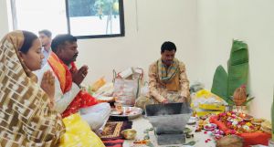 महिला एवं बाल विकास मंत्री श्रीमती राजवाड़े का शंकर नगर में शासकीय आवास कार्यालय प्रारंभ