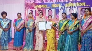 महिला दिवस पर आंध्र माला समाज की प्रतिभागी महिलाएं हुईं सम्मानित