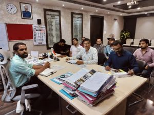 जोन क्रमांक 2 , 4 और 7 में स्मार्ट सिटी के कार्यों से एमडी नाखुश