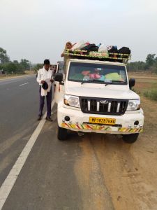  मालवाहक पर सवारी ढोने वाले चालक पर अपराध दर्ज, वाहन जप्त, धौराटिकरा के पास संतुलन खोकर पलटा था वाहन