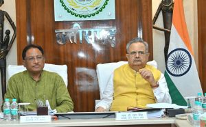 मुख्यमंत्री और विधानसभा अध्यक्ष ने नवा रायपुर में निर्माणाधीन नवीन विधानसभा भवन की प्रगति की समीक्षा की मुख्यमंत्री और विधानसभा अध्यक्ष ने नवा रायपुर में निर्माणाधीन नवीन विधानसभा भवन की प्रगति की समीक्षा की