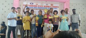 महिला वर्ग में तनीशा राज्य विजेता ,प्राची उपविजेता बनी