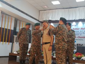  कुलपति डॉ. चंदेल को  &lsquo;&lsquo;कर्नल कमांडेंट&rsquo;&rsquo; की उपाधि से सम्मानित