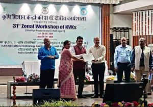 छत्तीसगढ़ और मध्यप्रदेश के कृषि विज्ञान केन्द्रों की तीन दिवसीय कार्यशाला सम्पन्न छत्तीसगढ़ और मध्यप्रदेश के कृषि विज्ञान केन्द्रों की तीन दिवसीय कार्यशाला सम्पन्न