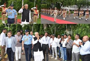 निवर्तमान राज्यपाल विश्व भूषण हरिचंदन को भावभीनी विदाई 