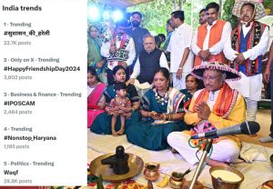 हरेली पर पूरे दिन टॉप ट्रेंड में रहा हैशटैग अभियान #सुशासन_की_हरेली