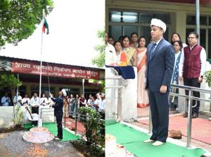 जनसम्पर्क संचालनालय में आयुक्त ने किया ध्वजारोहण