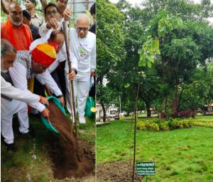 एक पेड़ मॉं के नाम एवं महतारी वंदन स्वरूप वनमंत्री केदार कश्यप ने किया पौधरोपण