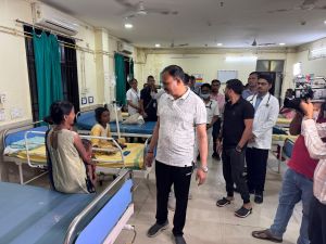  स्वास्थ्य मंत्री श्याम बिहारी जायसवाल का राजधानी के अस्पतालों में औचक निरीक्षण