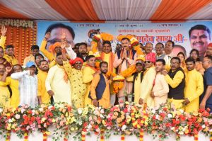  कोसरिया यादव समाज के कार्यक्रम में मुख्यमंत्री के प्रतिनिधि के रूप में शामिल हुए स्वास्थ्य मंत्री श्री जायसवाल