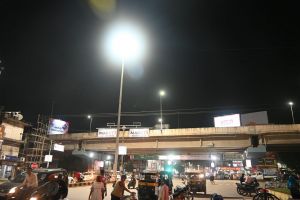  रोशनी से जगमगाया सुपेला का घड़ी चौक 