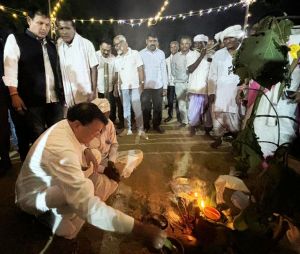  करमा महोत्सव में शामिल हुए मंत्री श्री देवांगन