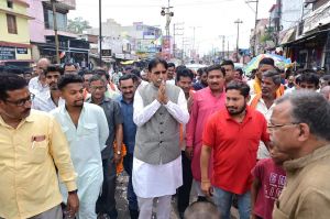  रायपुर पश्चिम विधायक राजेश मूणत ने जोन 7 में 1 करोड़ 22 लाख रूपये से अधिक के विकास कार्यो का भूमिपूजन  किया