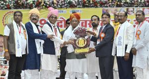  मुख्यमंत्री विष्णु देव साय छत्तीसगढ़ मनवा कुर्मी क्षत्रिय समाज के महाअधिवेशन में हुए शामिल