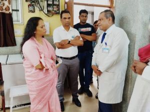 आयुक्त चिकित्सा शिक्षा शिखा राजपूत तिवारी ने अम्बेडकर अस्पताल का किया निरीक्षण आयुक्त चिकित्सा शिक्षा शिखा राजपूत तिवारी ने अम्बेडकर अस्पताल का किया निरीक्षण