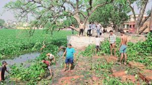 राजातालाब की सफाई शुरू राजातालाब की सफाई शुरू