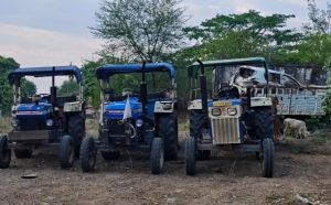 खनिजों के अवैध उत्खनन, परिवहन पर 1 जेसीबी व 7 ट्रैक्टर जप्त