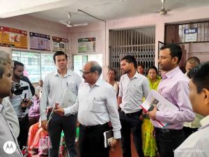 आयुष मंत्रालय केन्द्रीय टीम द्वारा दुर्ग में आयुष विभाग के कार्यक्रमों का अवलोकन