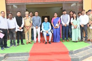 राज्य निर्माण के बाद मोहला- मानपुर जिले में पहली बार हुआ राज्यपाल का आगमन