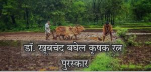  डॉ. खूबचंद बघेल कृषक रत्न पुरस्कार  के लिए आवेदन 31 जुलाई तक