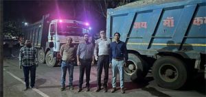  अवैध रेत परिवहन एवं उत्खनन पर राजस्व एवं खनिज विभाग द्वारा की जा रही संयुक्त कार्रवाई