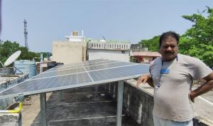 प्रधानमंत्री सूर्यघर मुफ्त बिजली योजना से श्रीनिवास वर्मा को मिली बड़ी राहत