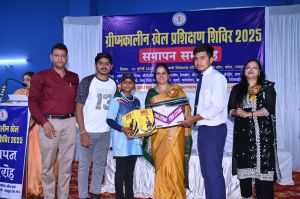 30 दिवसीय ग्रीष्मकालीन खेल प्रशिक्षण शिविर का समापन, 70 खिलाड़ियों और 55 प्रशिक्षकों को किया गया सम्मानित