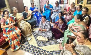  महिला केंद्रों में हुआ रामरक्षा स्तोत्र हनुमान चालीसा पाठ