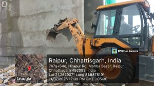 निगम द्वारा जोन 8 के वार्ड 21 में गैर आवासीय क्षेत्र में लगभग 1500 वर्गफीट भूखंड में किये गए स्वीकृति विपरीत निर्माण को तोड़ने की कार्यवाही निगम द्वारा जोन 8 के वार्ड 21 में गैर आवासीय क्षेत्र में लगभग 1500 वर्गफीट भूखंड में किये गए स्वीकृति विपरीत निर्माण को तोड़ने की कार्यवाही