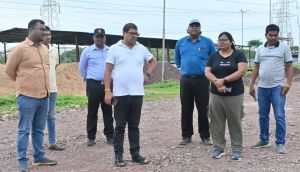 आयुक्त ने निर्माणाधीन मटेरियल रिकवरी फैक्ट्री का किया निरीक्षण आयुक्त ने निर्माणाधीन मटेरियल रिकवरी फैक्ट्री का किया निरीक्षण