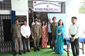 पूर्व सैनिकों के लिए निर्मित पाली क्लीनिक भवन का लेफ्टिनेंट जनरल पीएस शेखावत ने किया लोकार्पण