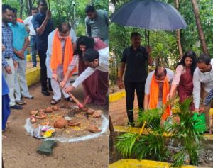   माई की बगिया में विधायक सुनील सोनी ने निगम पार्षदों सहित  किया पौधारोपण