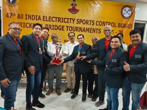 छत्तीसगढ़ की टीम ने अखिल भारतीय विद्युत ब्रिज प्रतियोगिता में जीते 3 पदक छत्तीसगढ़ की टीम ने अखिल भारतीय विद्युत ब्रिज प्रतियोगिता में जीते 3 पदक